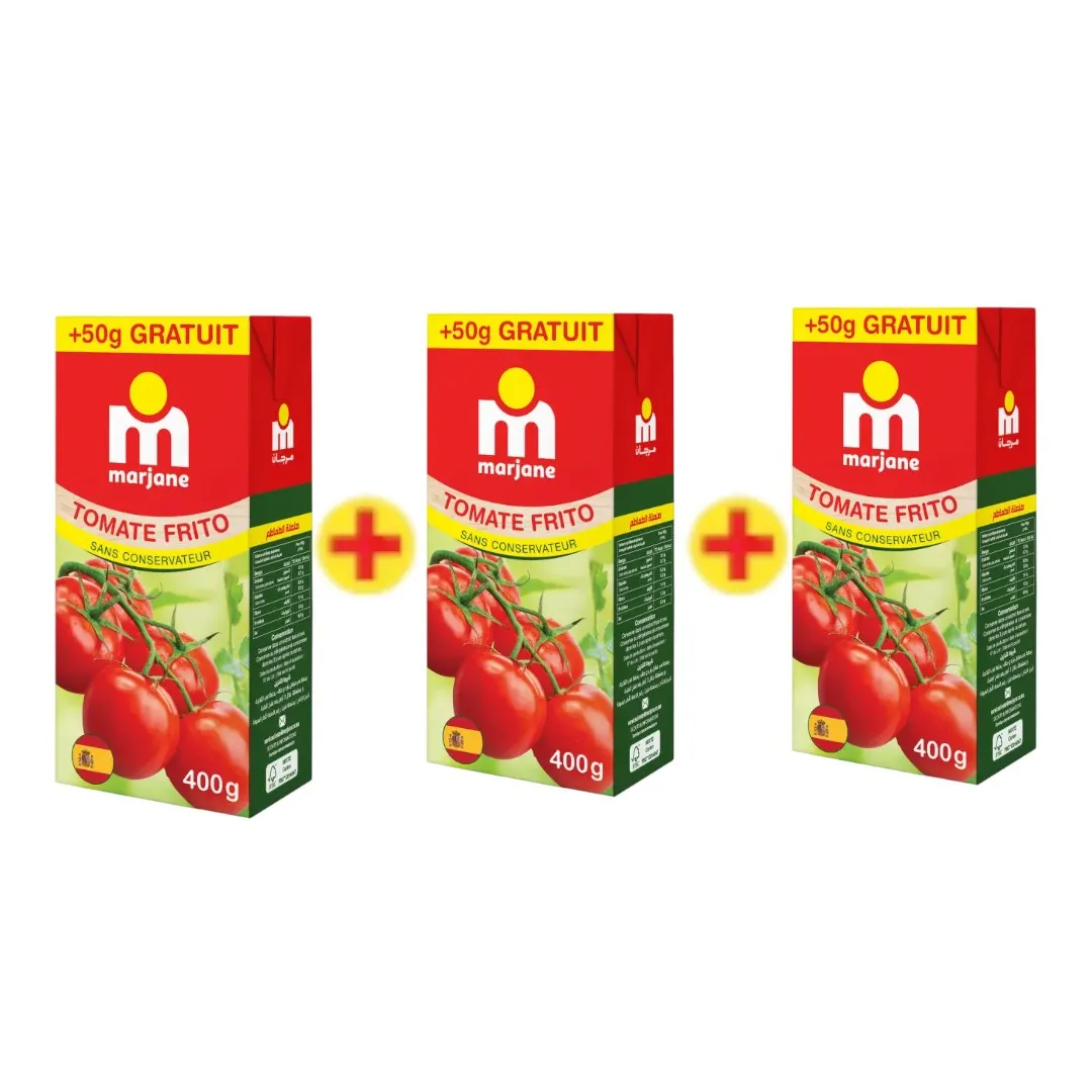 Sauce tomate frito 3x400g - MARJANE