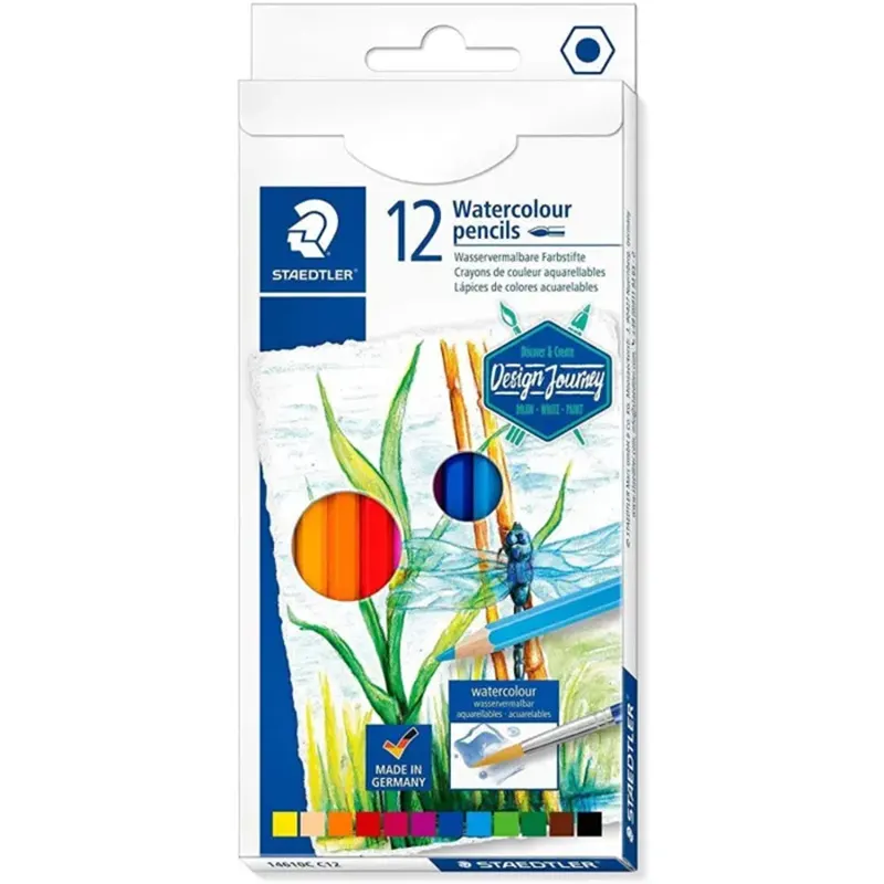 Boite De 12 Crayons De Couleur Aquarellable Quali STEADLER