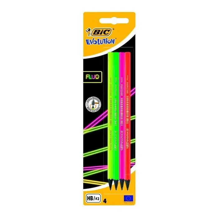 Crayon Evolution Fluo Ast Bl4 Eu BIC