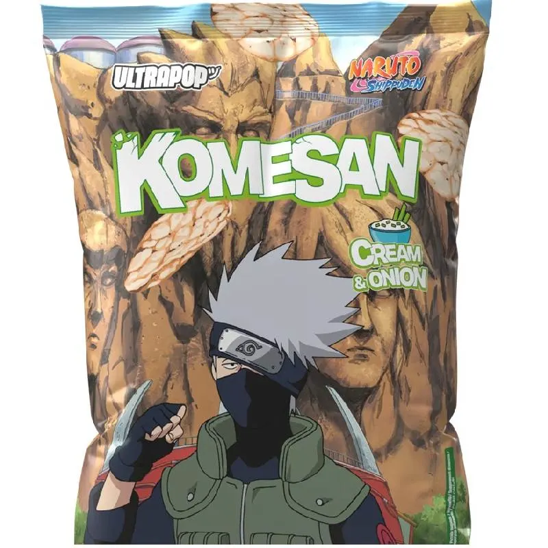 Chips de riz Komesan saveur crème oignon Kakashi 60g - ULTRA POP