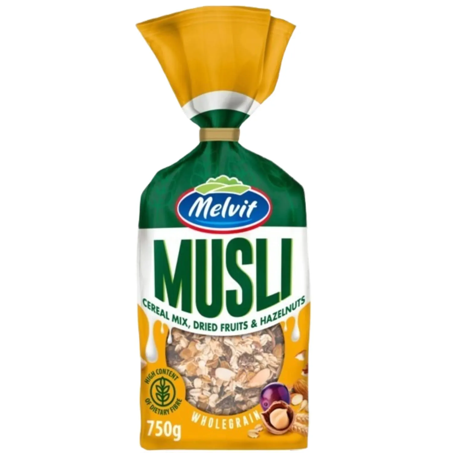 Muesli aux fruits secs et aux noisettes 750g - MELVIT