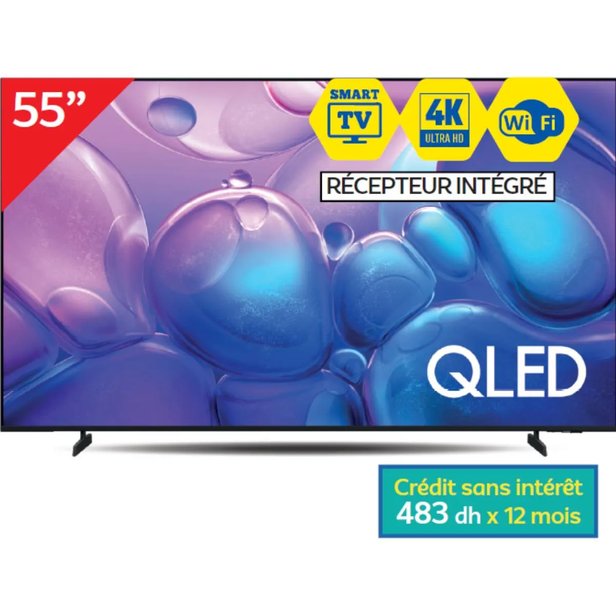 Téléviseur QLED QA55Q6FAAUXMV - SAMSUNG