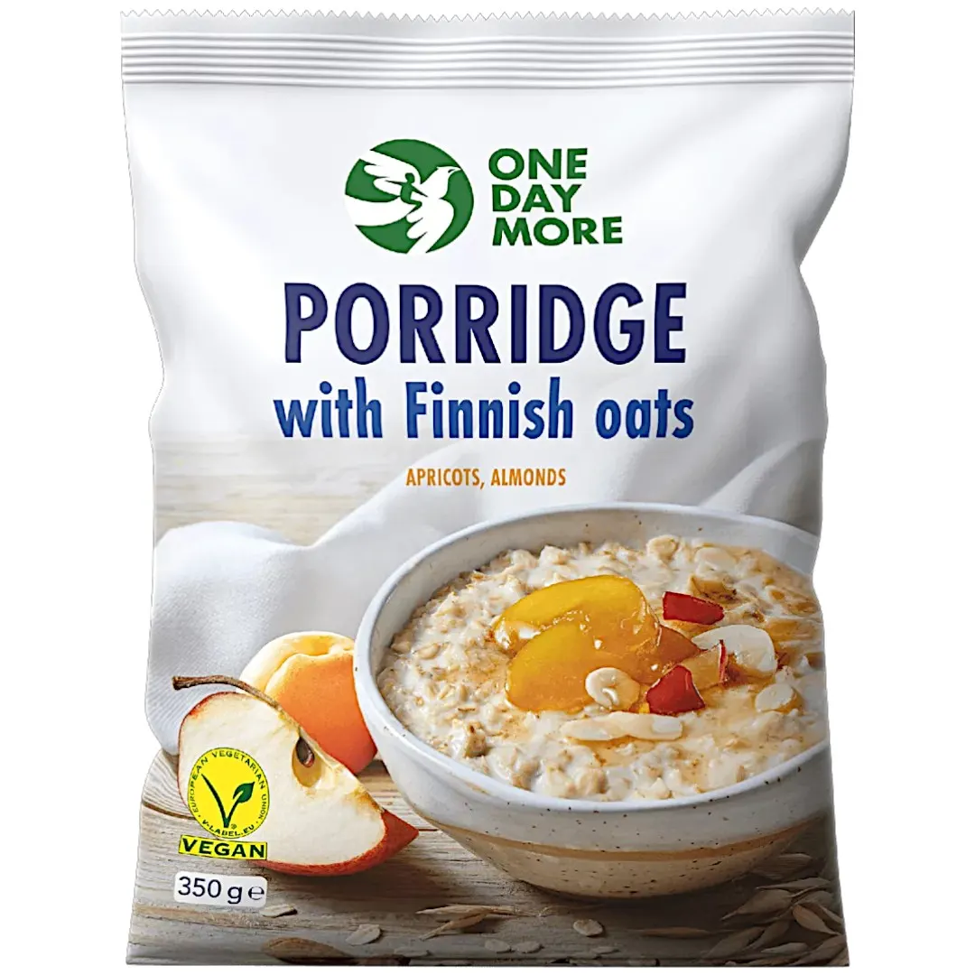 Porridge aux flocons d’avoine abricot et amande 350g - ONE DAY MORE