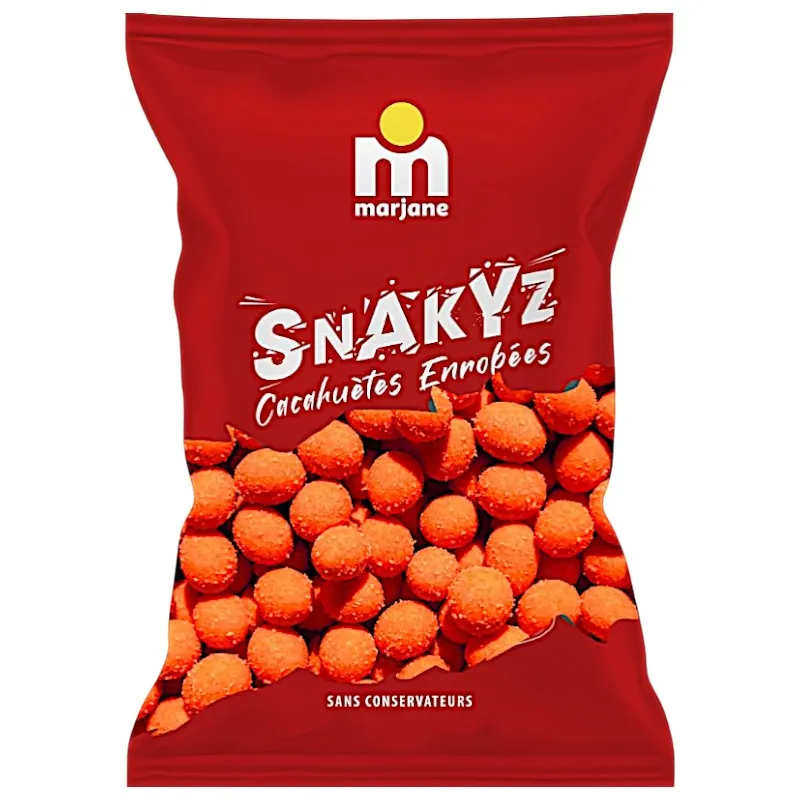 Cacahuètes enrobées au paprika 80g - MARJANE