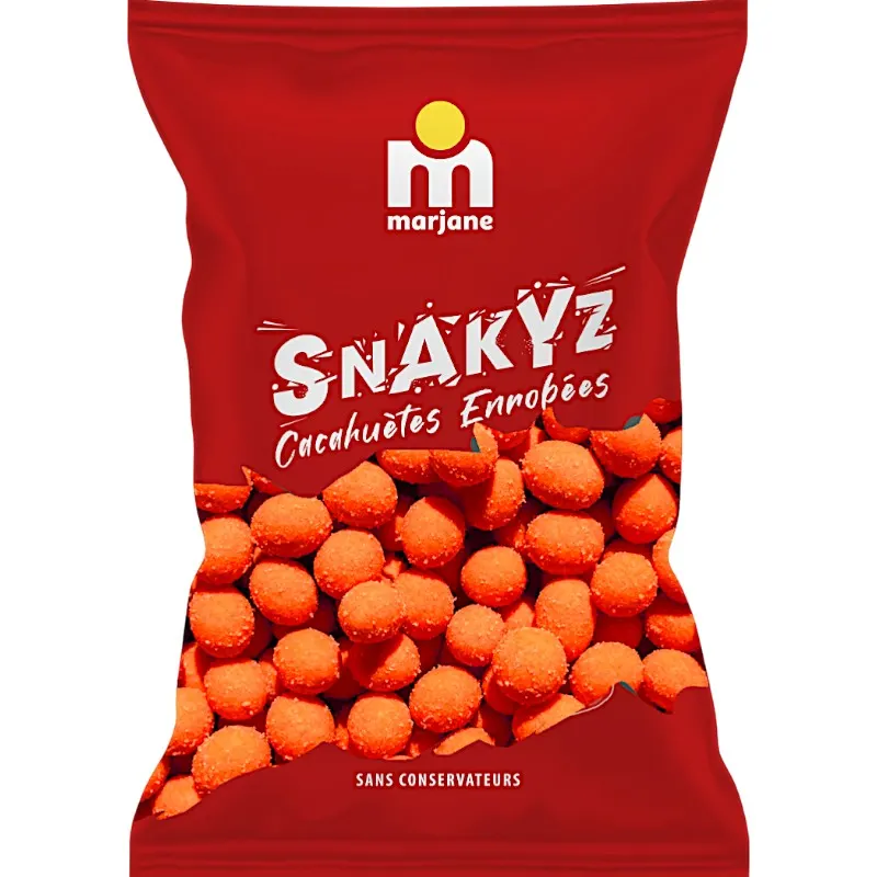 Cacahuètes enrobées au paprika 150g - MARJANE