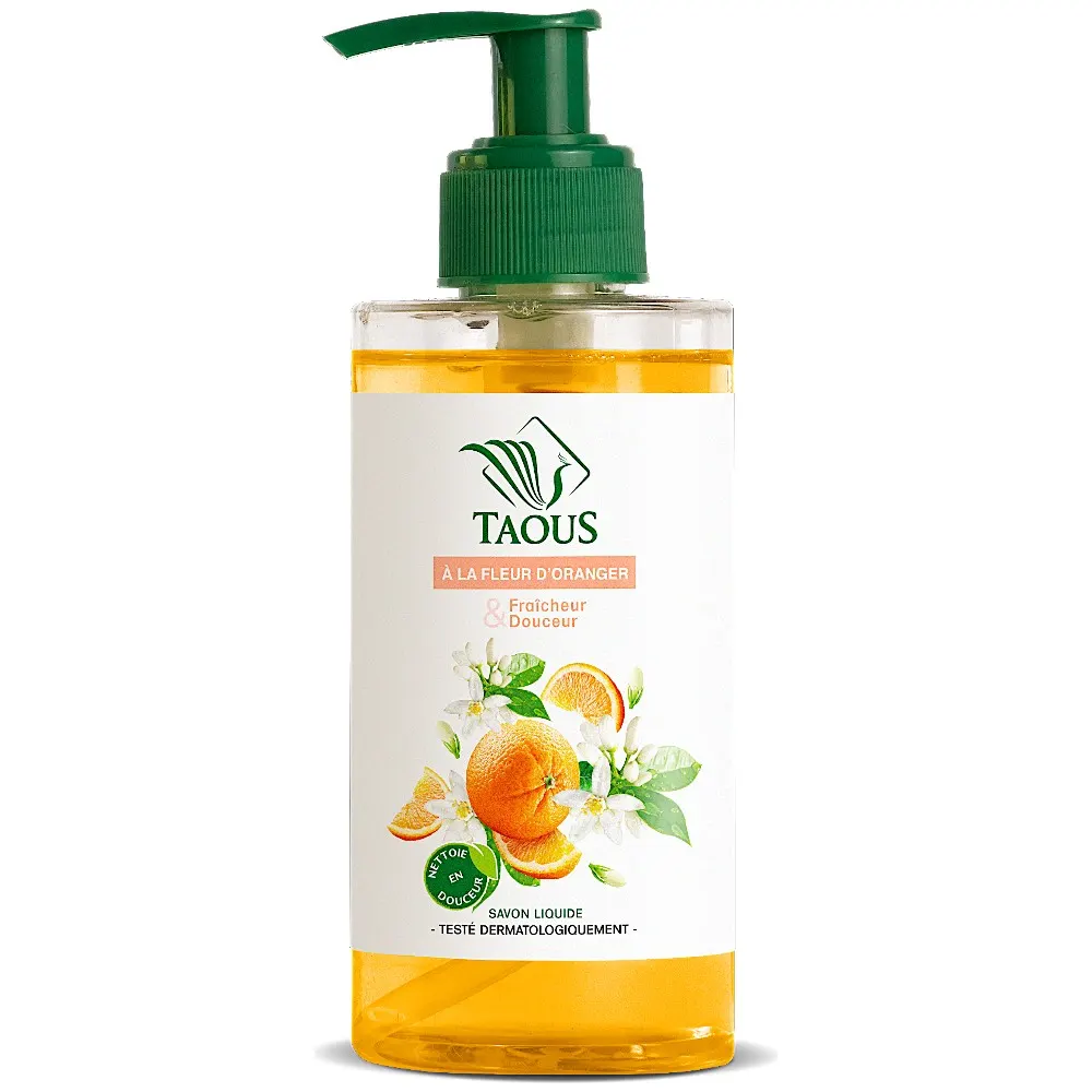 Savon liquide à la fleur d'oranger 250ml - TAOUS