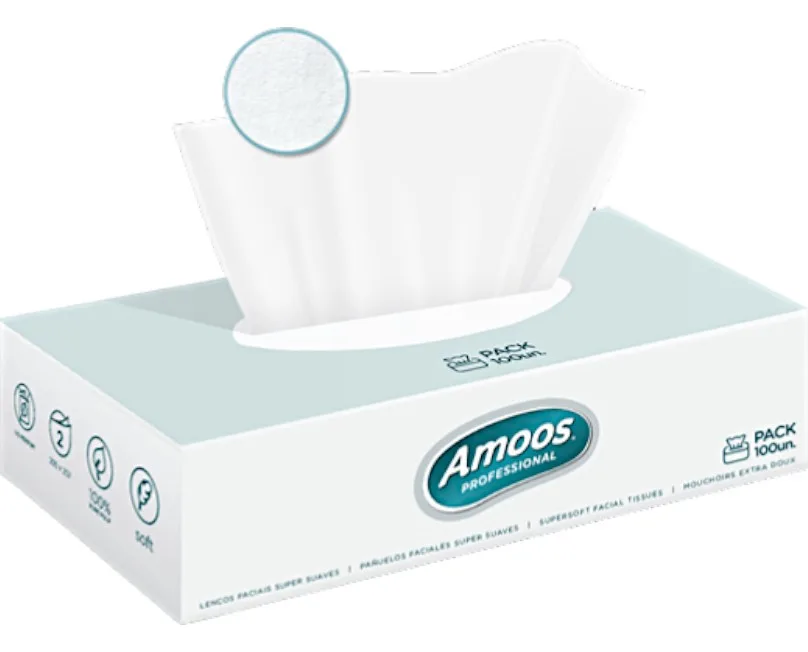 Mouchoirs Professionnel 2 plis x100 unités - AMOOS