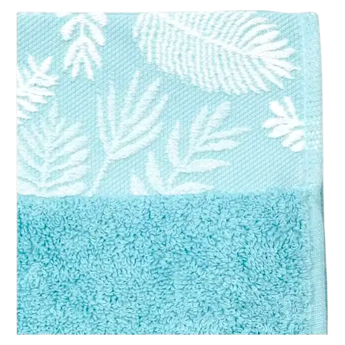 Serviette invité jacquard 50X90cm bleue x1 pièce 360g - MARTIA