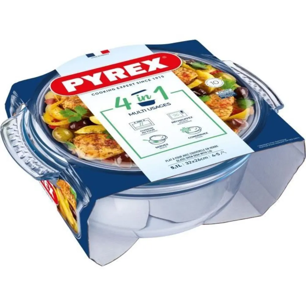 Cocotte ronde en verre 5,1L - PYREX