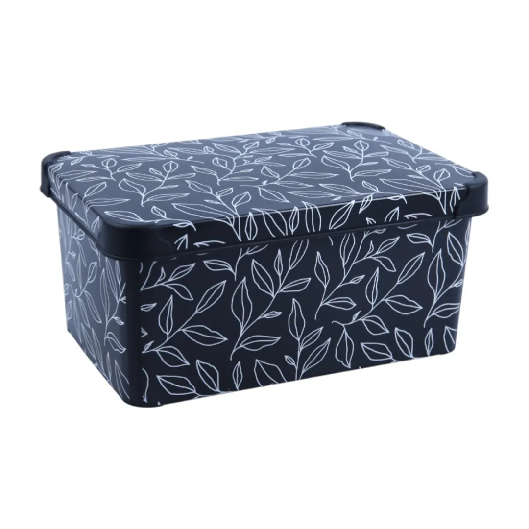 Box de rangement 10L leaves on black