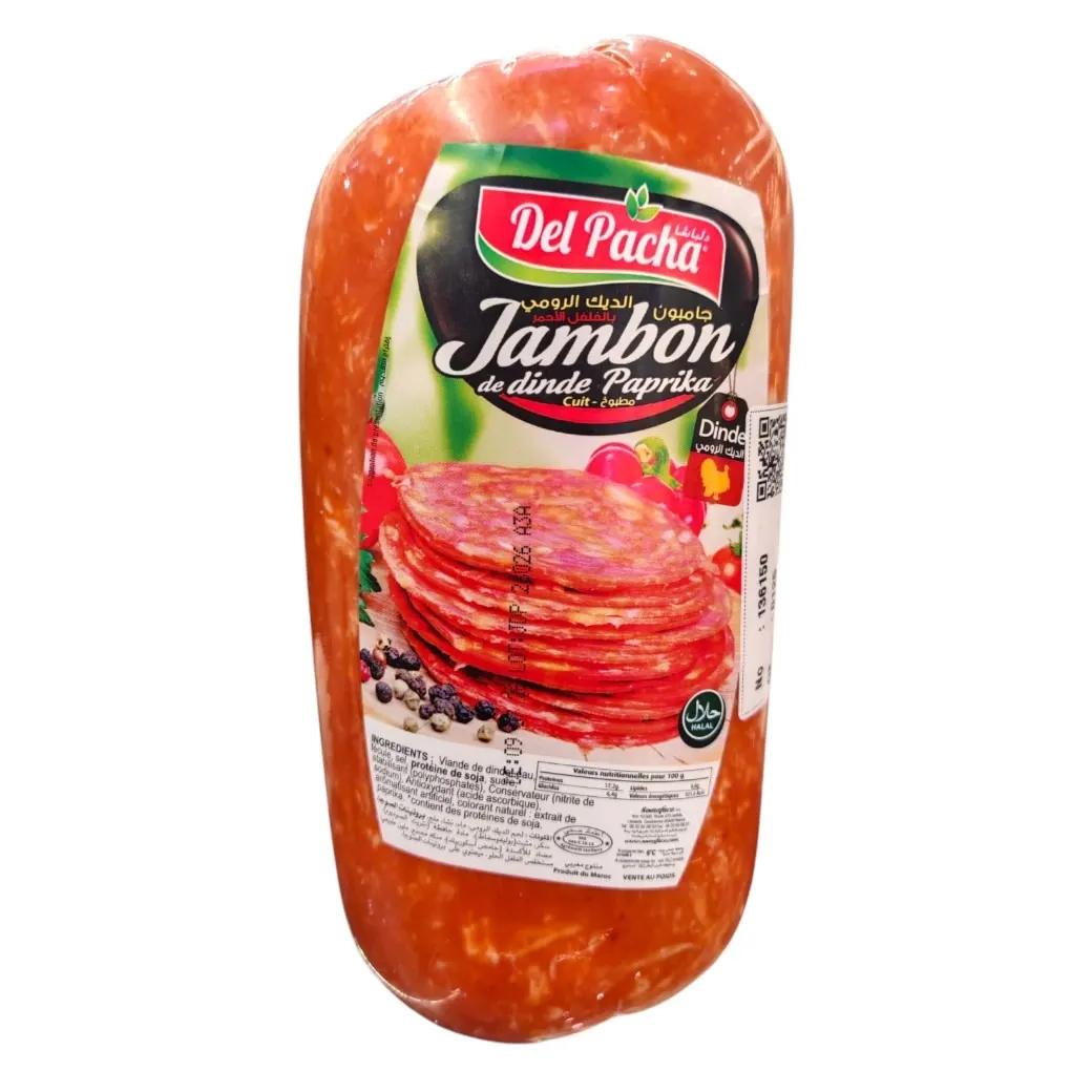 Jambon de dinde paprika 100g - DEL PACHA 
