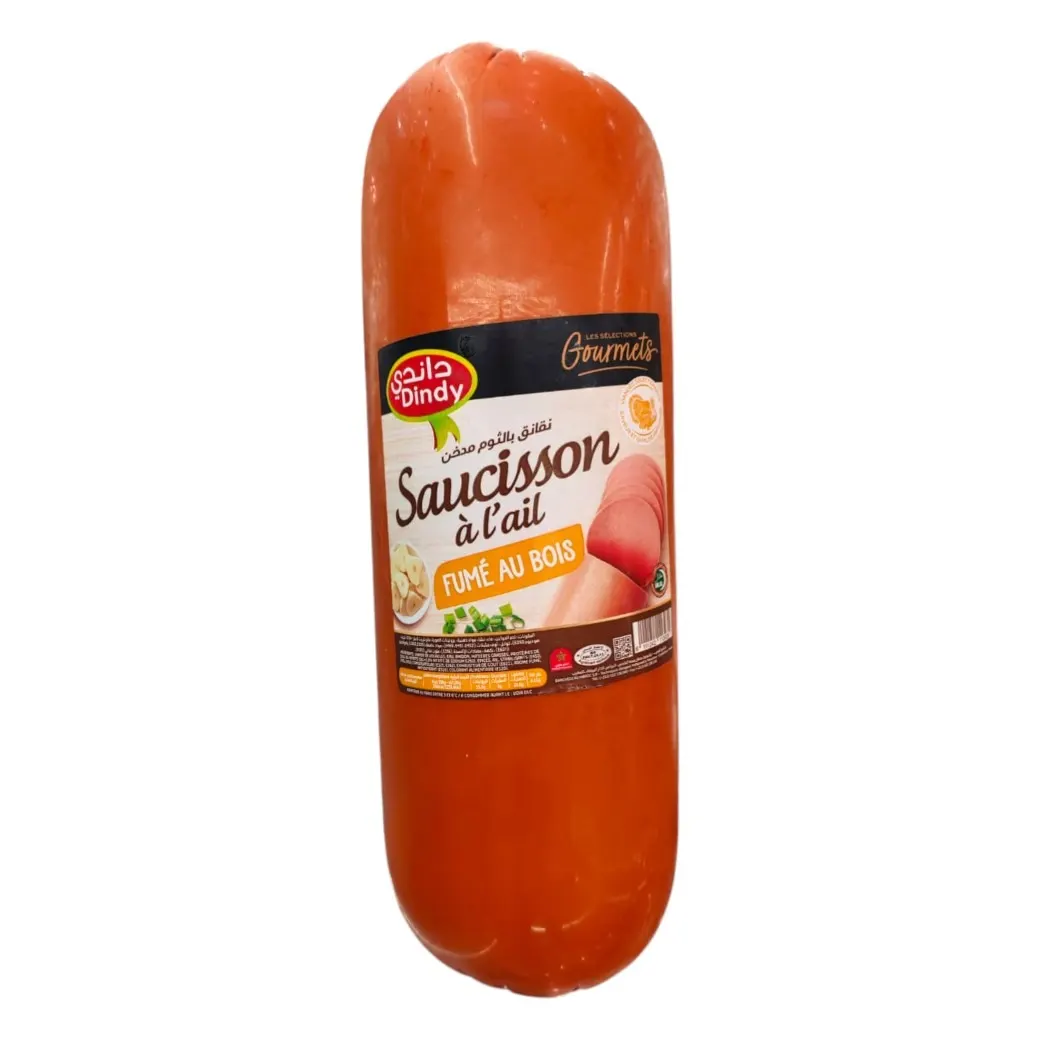 Saucisson fumé à l’ail 100g - DINDY 