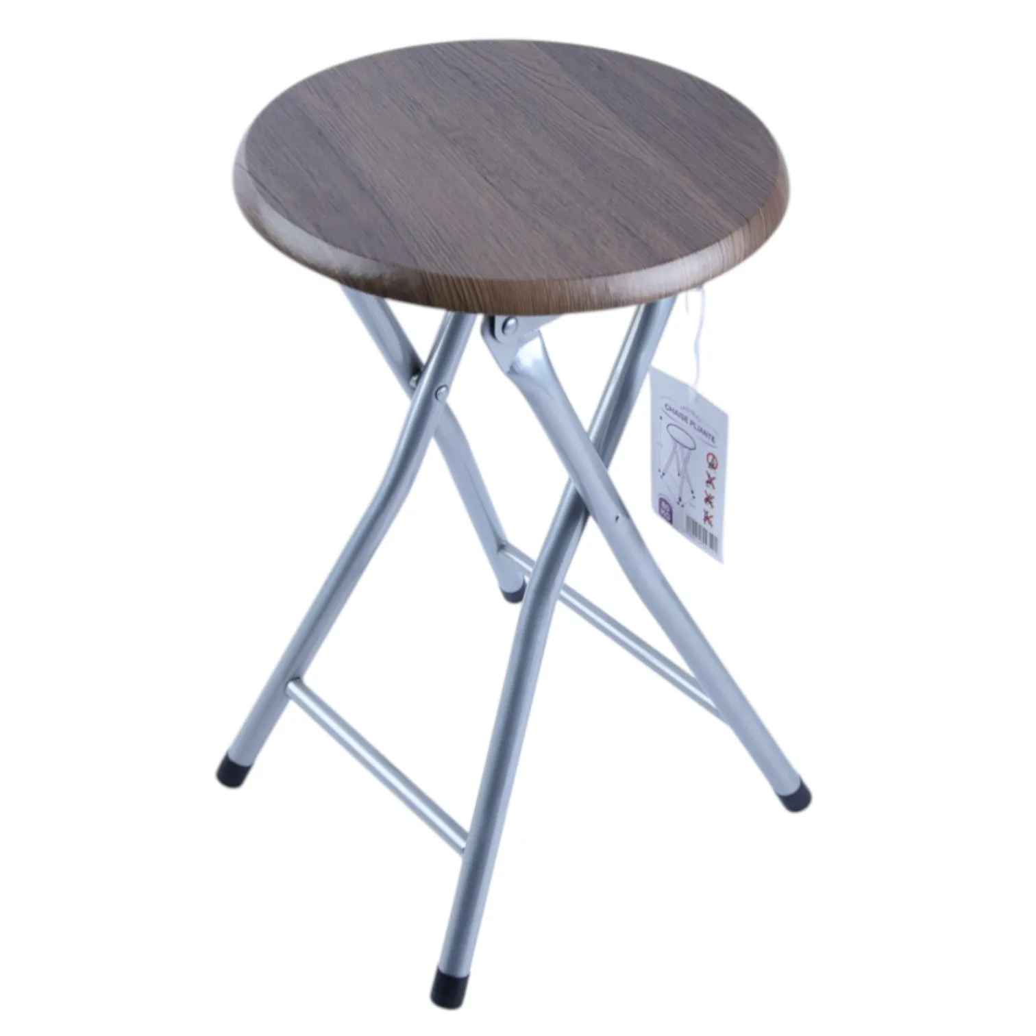 Tabouret pliable 30 × 30 × 45 cm marron