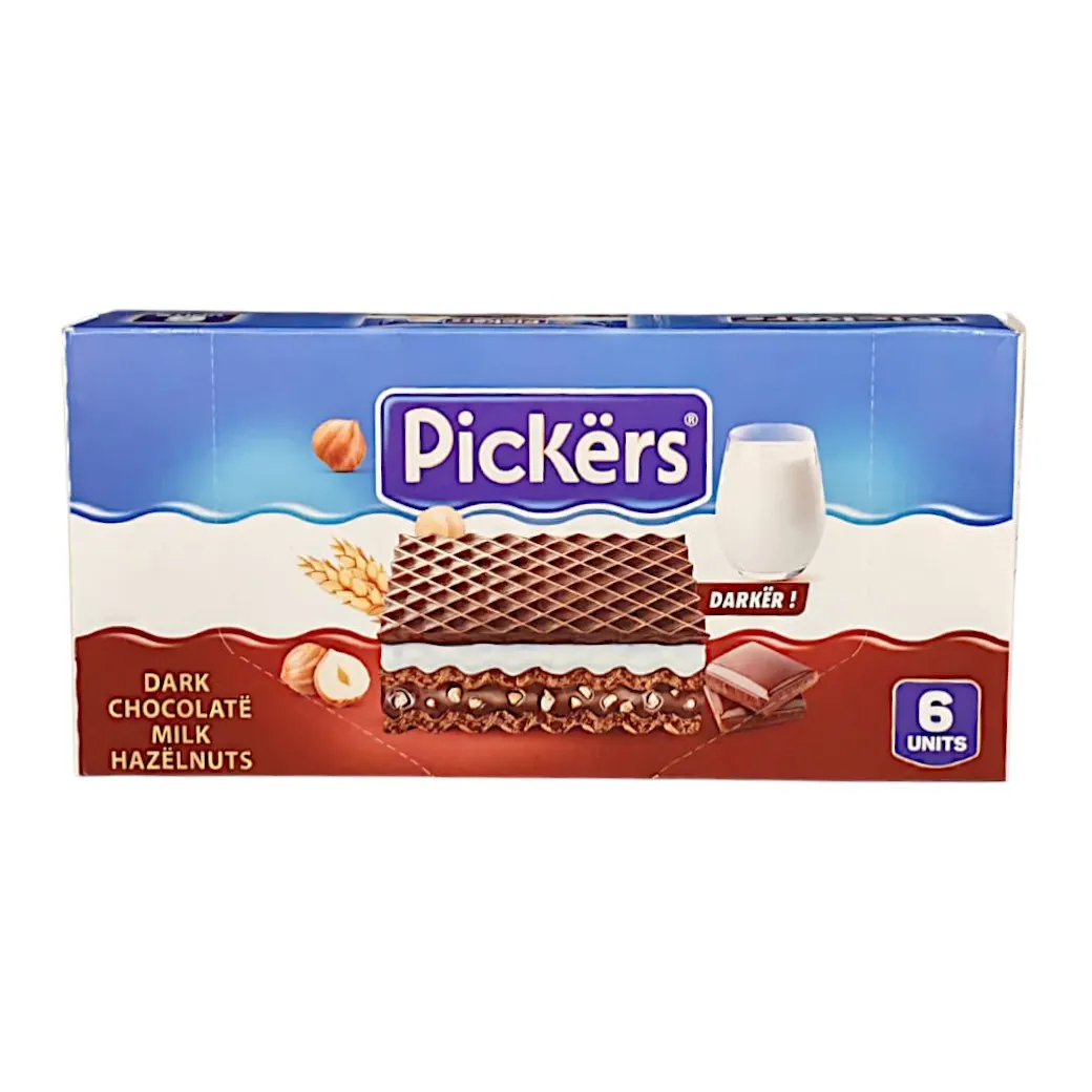 Biscuits milk chocolate darker 6x25g - PICKERS