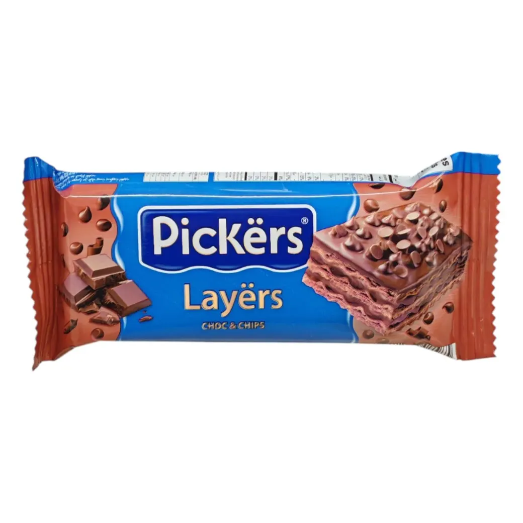 Biscuit layers choc and chips 25g - PICKERS