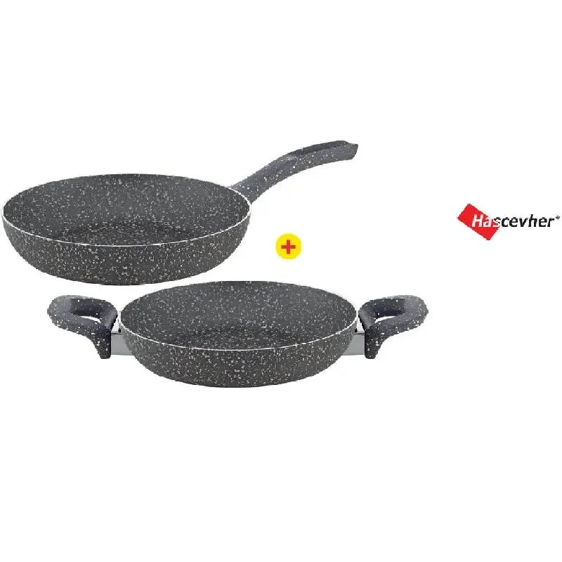 Poêle roller granite 26cm + poêle 20cm - HASCEVER