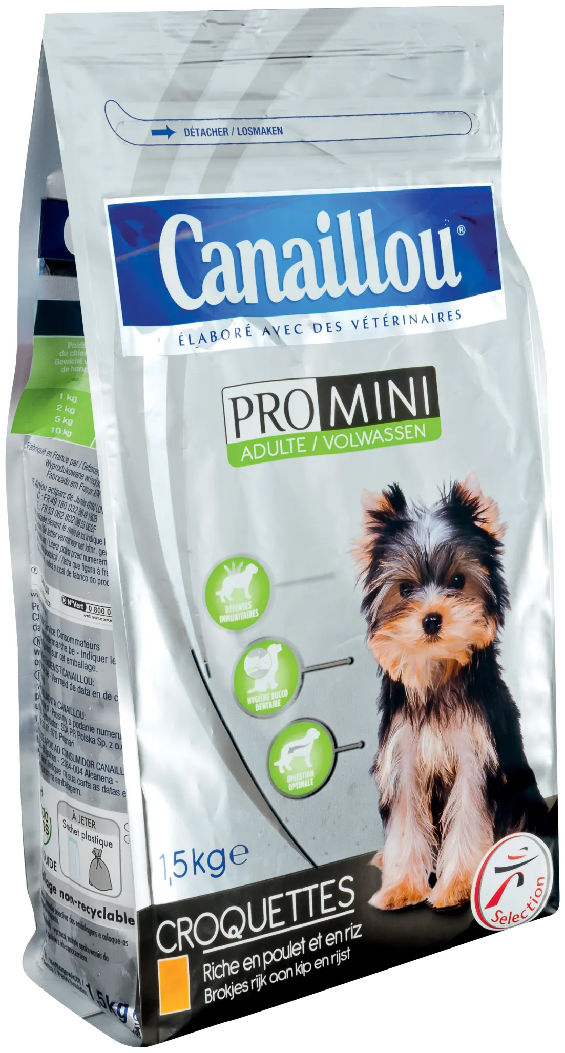 Intermarché - Croquettes mini chien 1.5kg - CANAILLOU