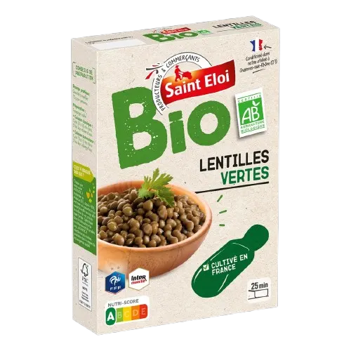 Intermarché - Lentille verte bio 500g - SAINT ELOI