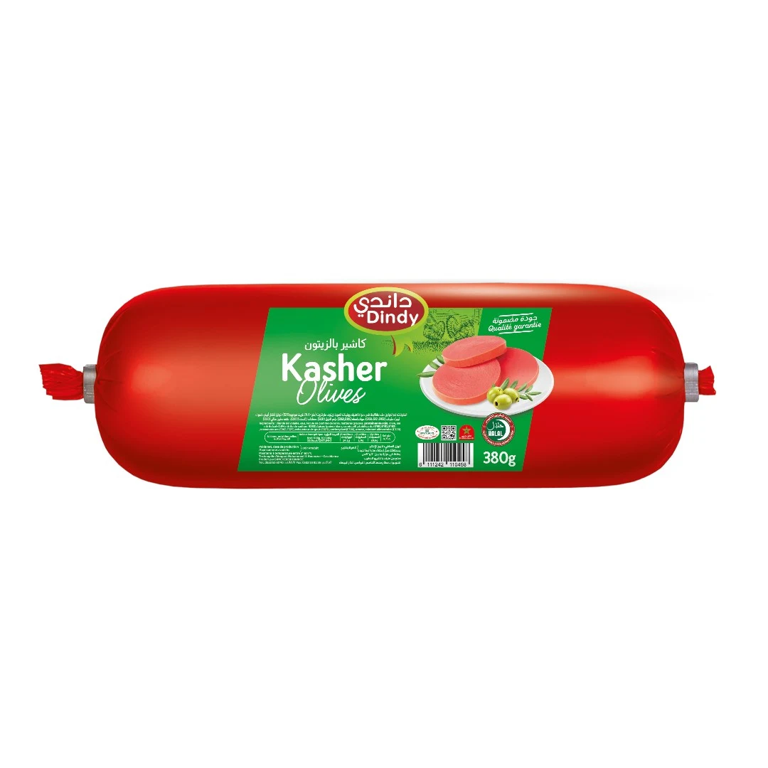 Saucisson cuit aux olives nature 380g - DINDY