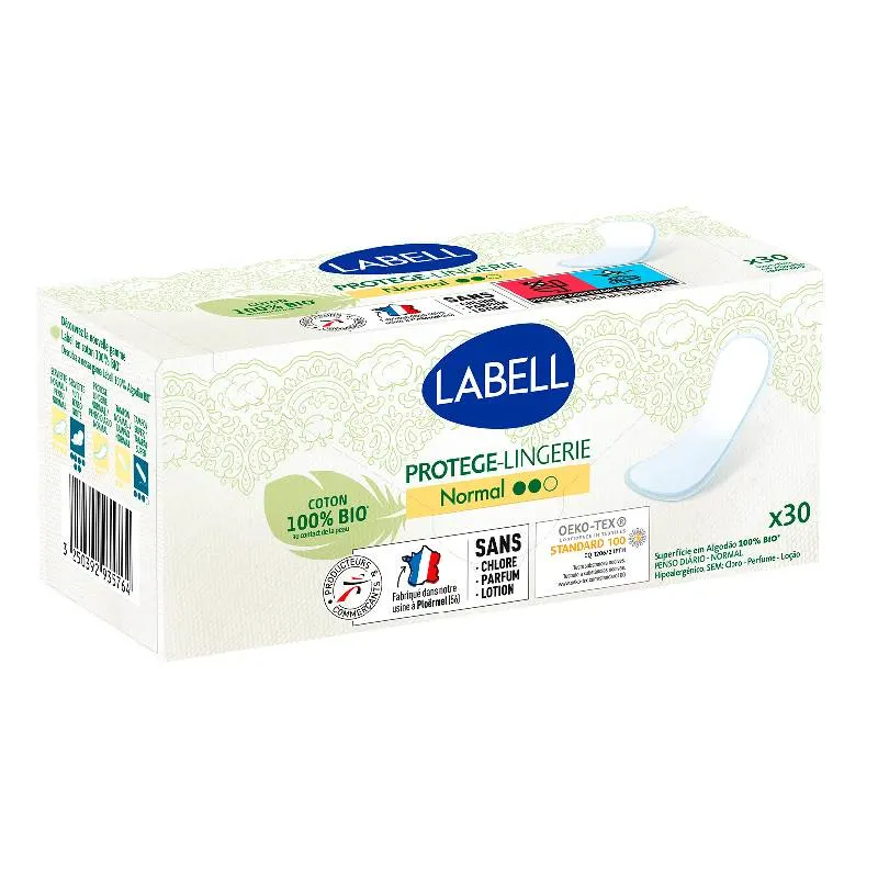 Intermarché - Protège-lingeries plat normal coton x30 - LABELL