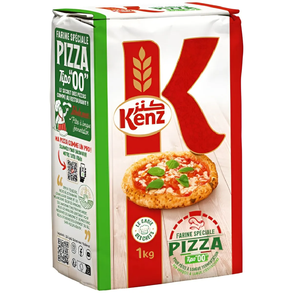 Farine pour pizza de blé tendre 1Kg - KENZ
