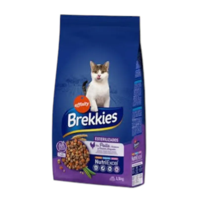 Intermarché - Croquettes pour chat stérilisé au poulet 1,5kg - BREKKIES