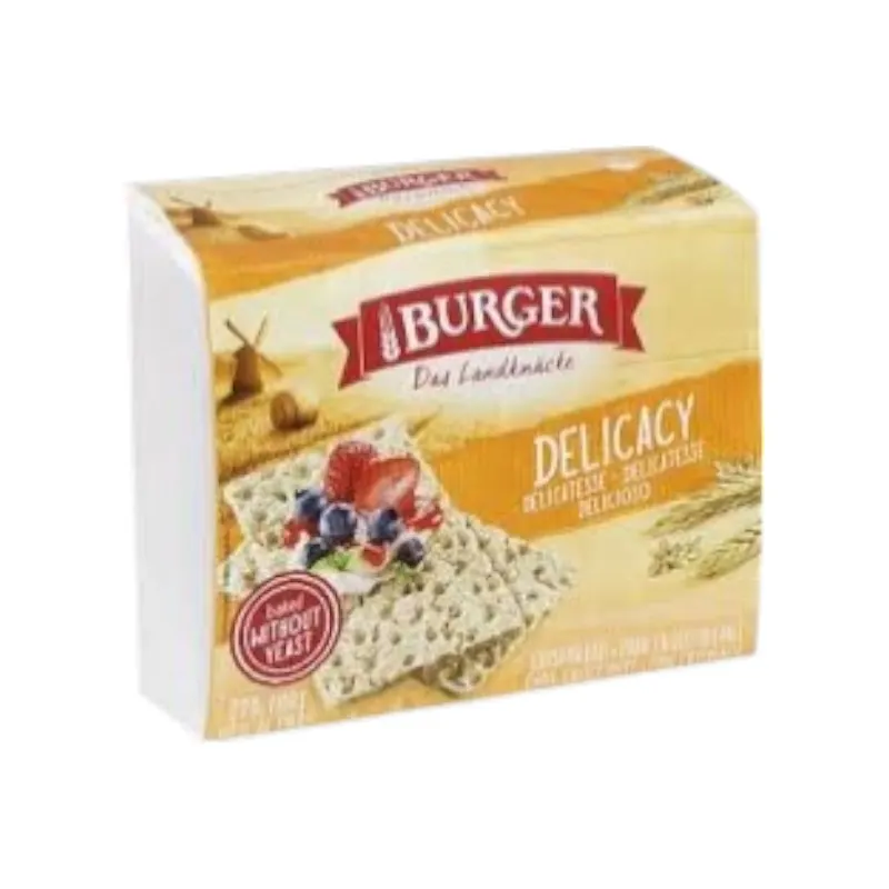 Tartines croustillantes au seigle complet Delicacy 250g - BURGER