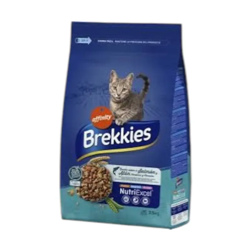 Intermarché - Croquettes pour chat au saumon 3,5 kg – BREKKIES