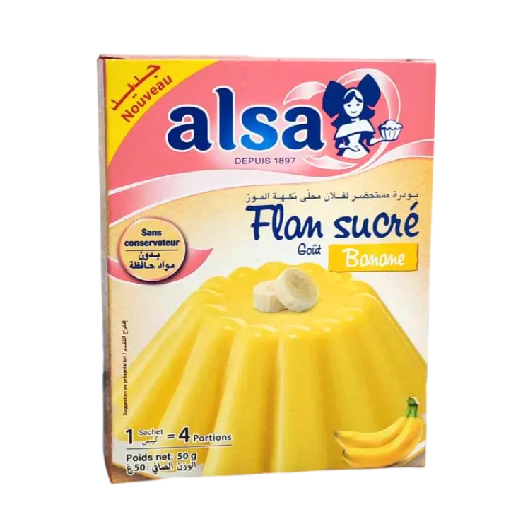 Flan à préparer banane 50g - ALSA