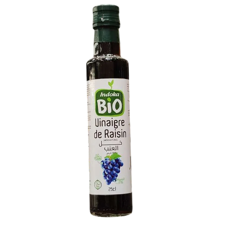 Vinaigre de raisin 250ml - INDOKA BIO