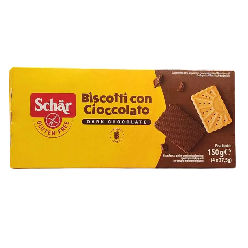 Biscuits au chocolat noir sans gluten 150g - SCHÄR