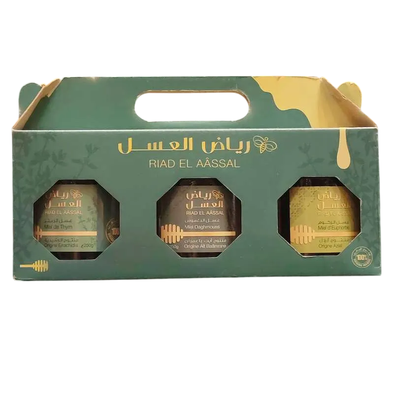 Miel de daghmous thym et euphorbe 3x250g - RIAD EL AASSAL - vue 2
