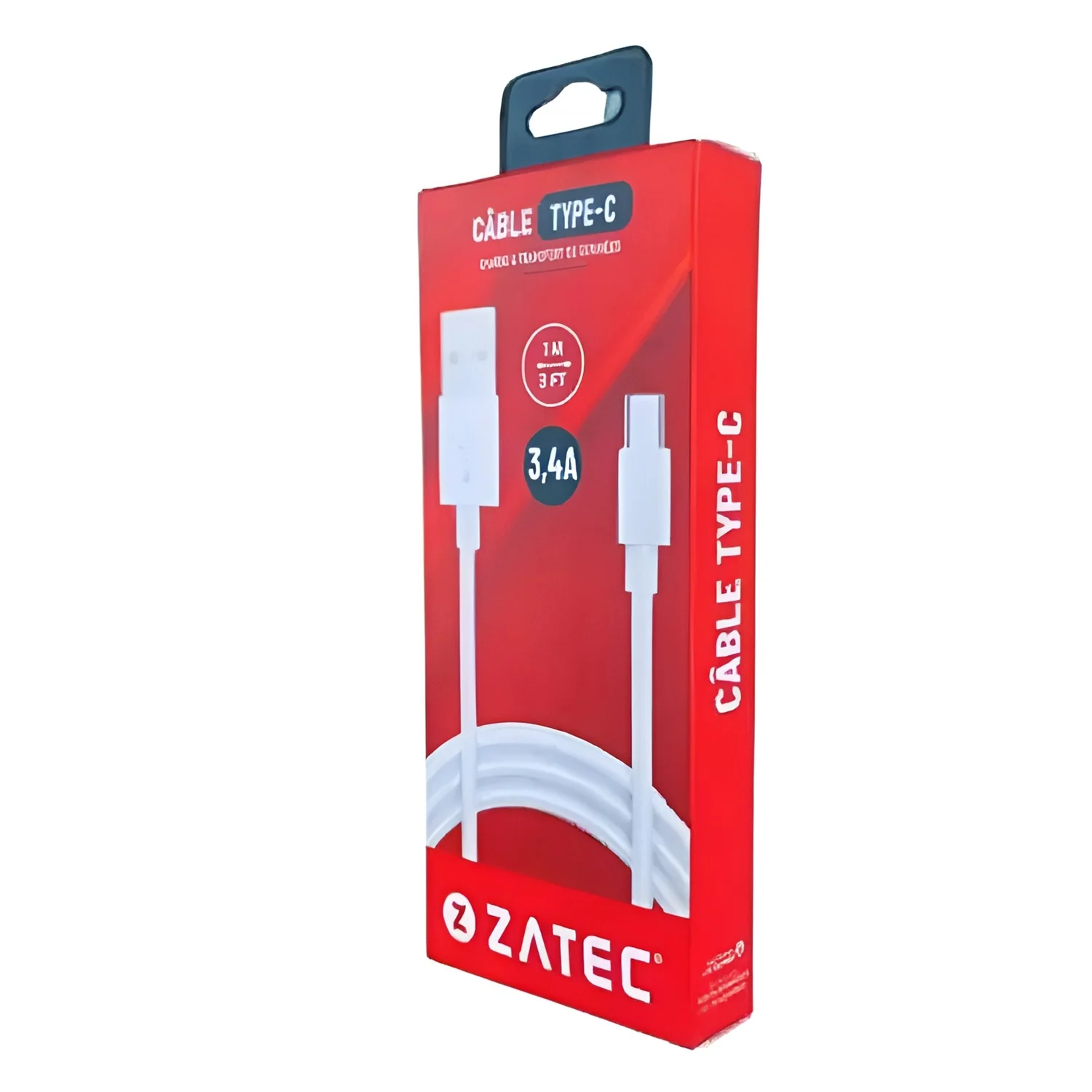 Câble transfert & charge type-C TO 1M Z-MV127W - ZATEC