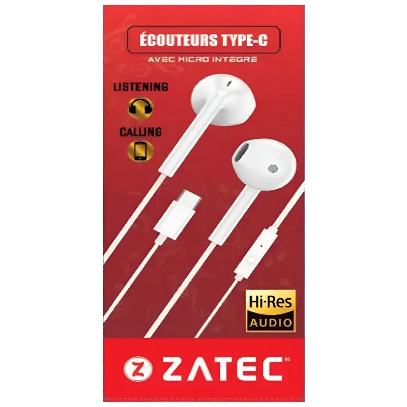 Ecouteurs filaires connecteur type-C JOY120 ZATEC - ZATEC