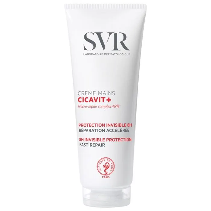 Crème pour les mains cicavit+ protection invisible 8h sans parfum 75g - SVR