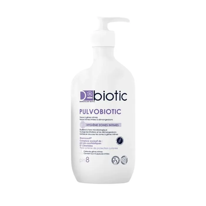 Soin hygiénique intime pulvobiotic ph 8 hypoallergénique 500 ml - D-BIOTIC