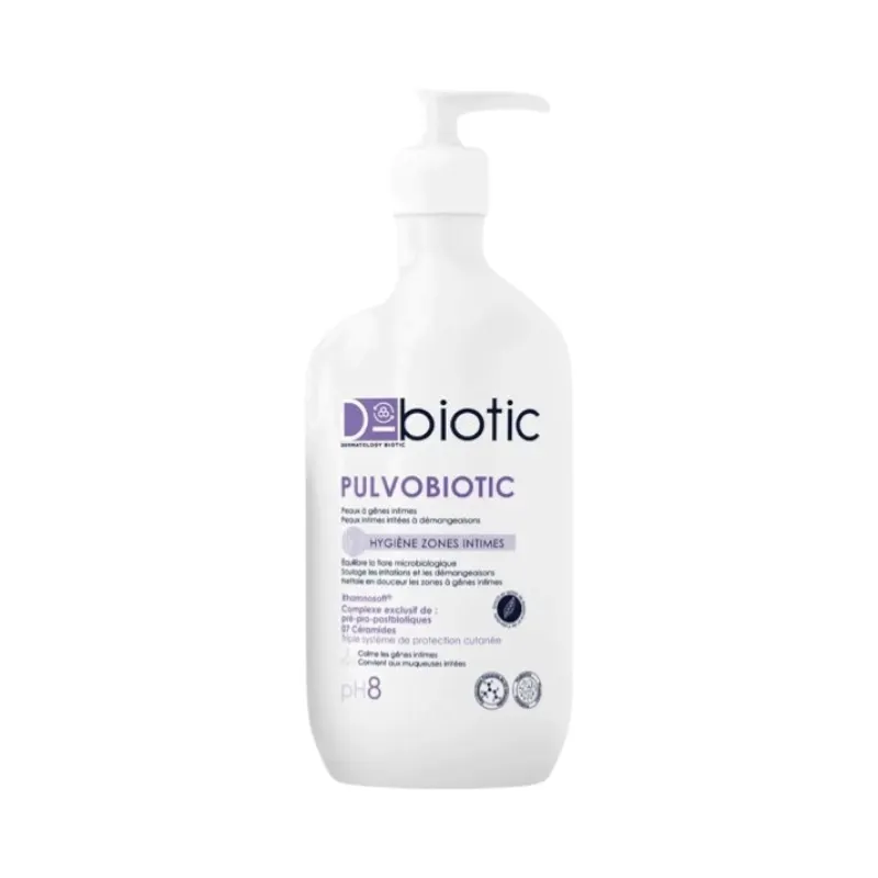 Soin hygiénique intime pulvobiotic ph 8 hypoallergénique 500 ml - D-BIOTIC - vue 2