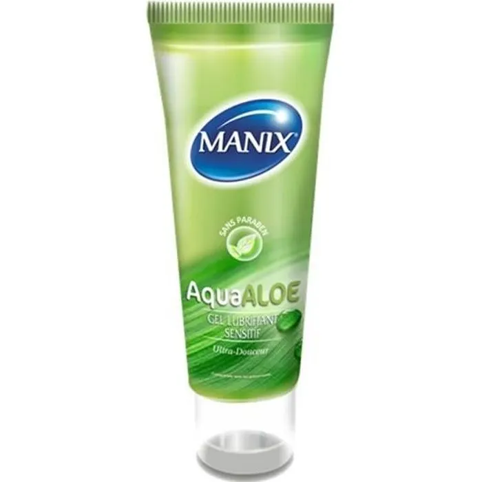 Gel lubrifiant sensitif aquaaloe 80ml - MANIX