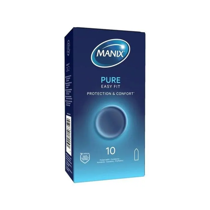 Pure easy fit  10 préservatifs protection et confort - MANIX