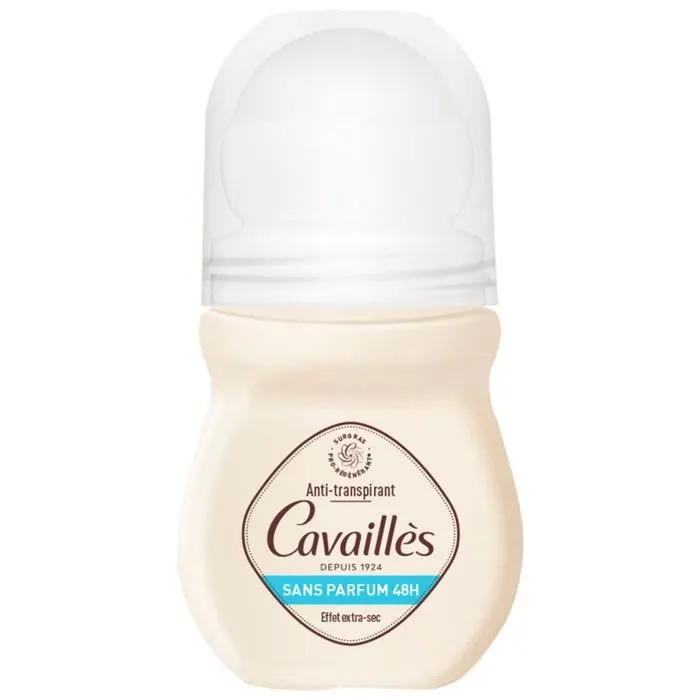 Déodorant absorb+ 48h sans parfum roll on 50ml - CAVAILLES