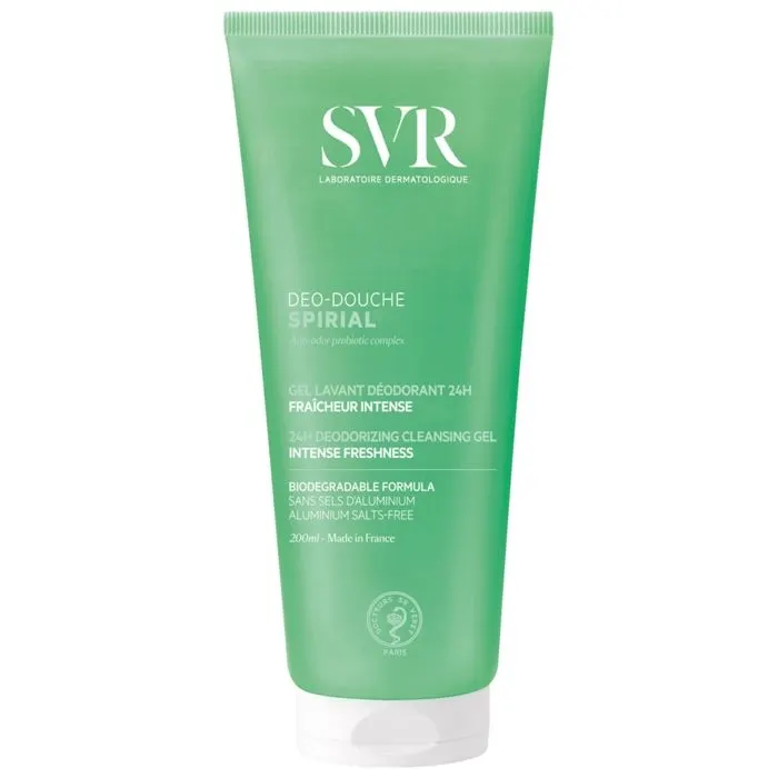 Gel moussant déodorant spirial sans parfum mixte 200ml - SVR