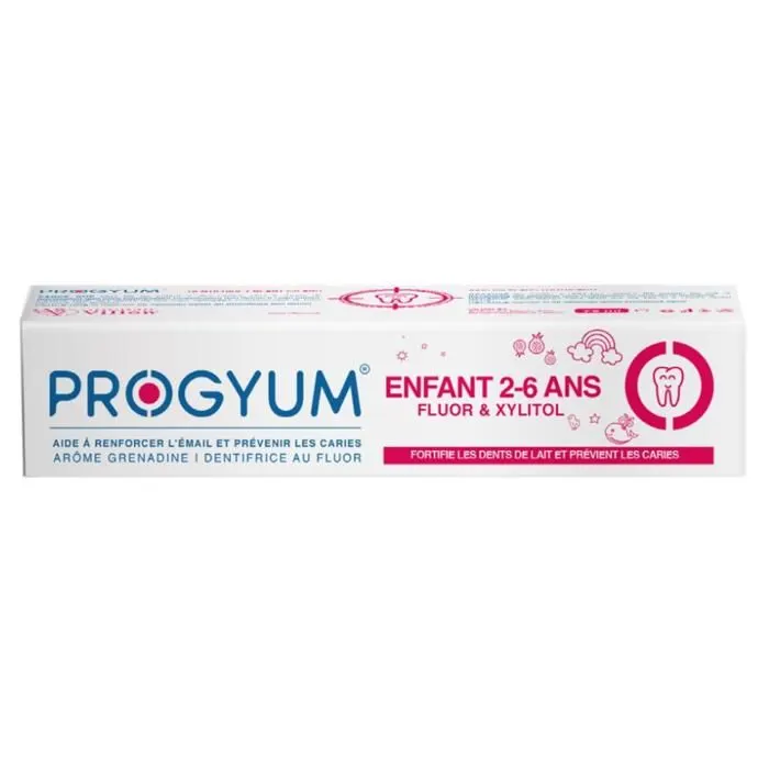 Dentifrice enfant 2 6 ans 75ml - PROGYUM