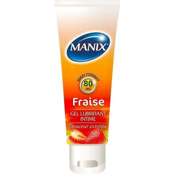 Gel lubrifiant intime fraise 80ml - MANIX