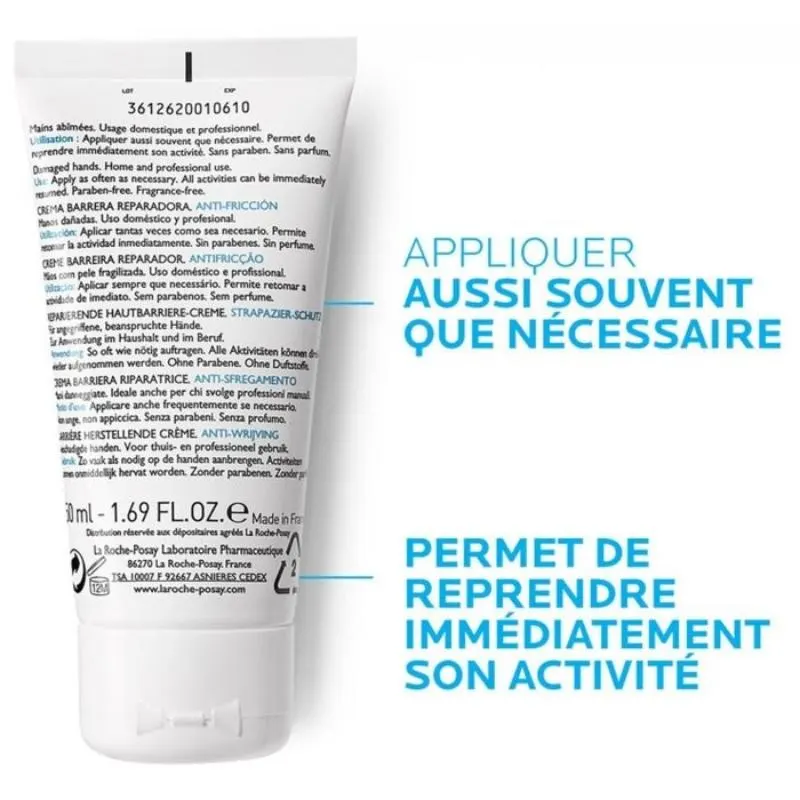 Crème barrière réparatrice cicaplast 50ML - LA ROCHE POSAY - vue 2