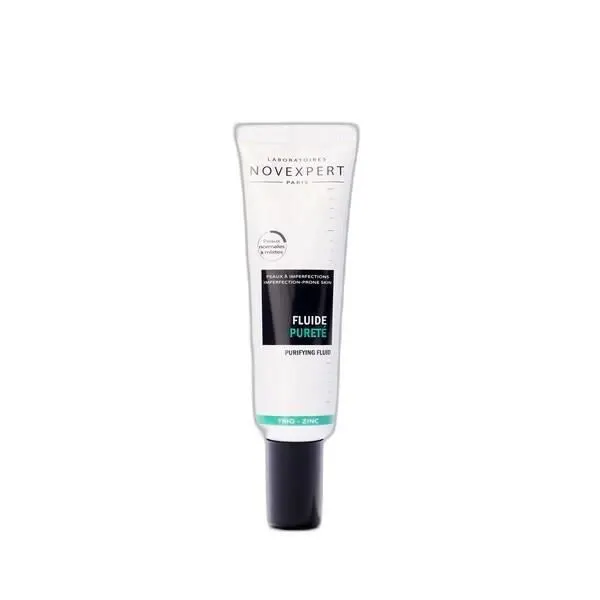 Crème fluide pureté femme sans parabène anti âge et purifiant 30 ml - NOVEXPERT