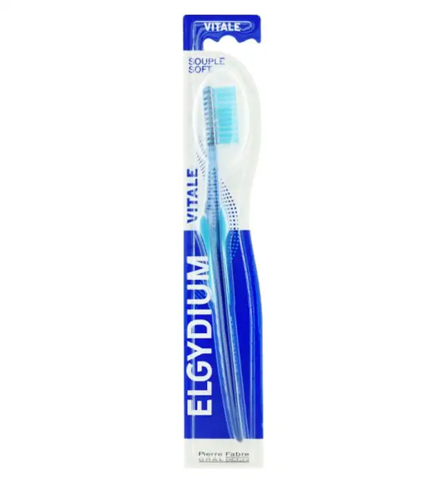 Brosse à dents elgy bad vital soft tête longue et arrondie - ELGYDIUM