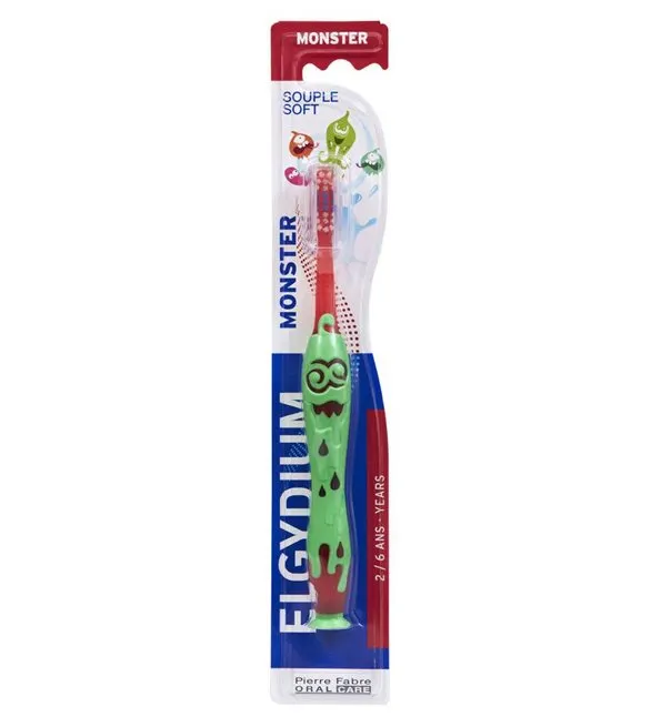 Brosse à dents kids 2 6 ans edition limitée monster - ELGYDIUM