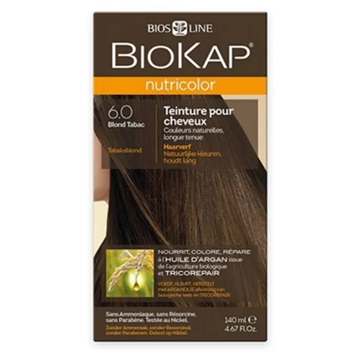 Coloration nutricolor 6.0 blond tabac - BIOKAP
