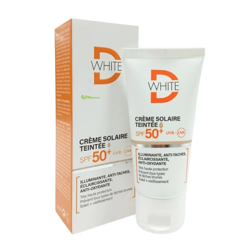 Dwhite crème solaire teintée spf50+ 50ml - D-WHITE
