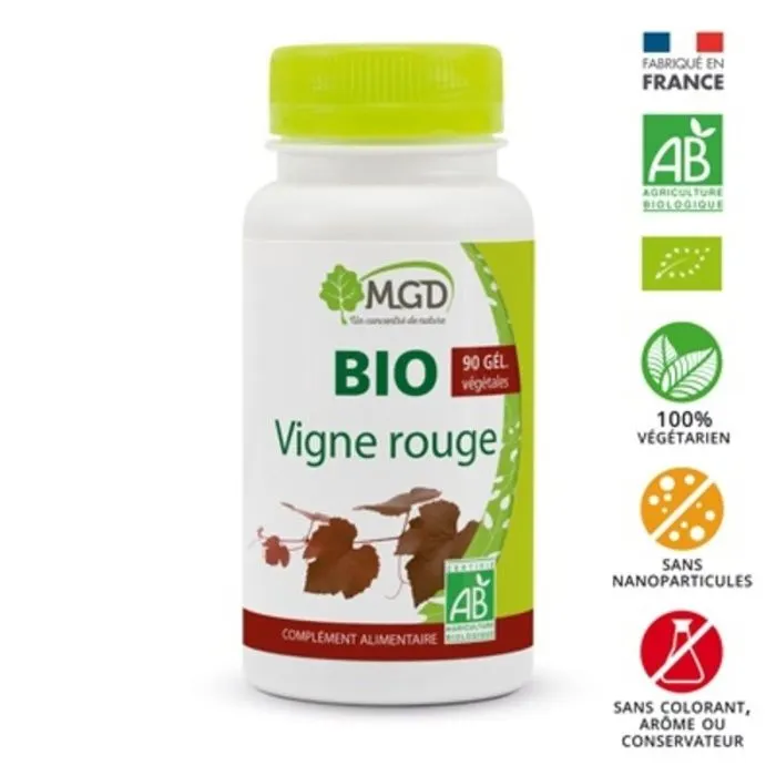 Vigne rouge bio 90 gélules - MGD